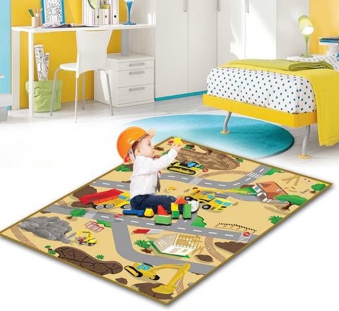Construction Play Mat (1m or 2m)-Dropship,EDUK8,Engineering & Construction,Mats & Rugs,Play Mats & Baby Gyms,Playmat,Playmats & Baby Gyms,Rugs-Learning SPACE