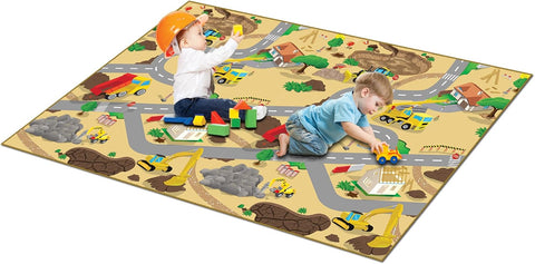 Construction Play Mat (1m or 2m)-Dropship,EDUK8,Engineering & Construction,Mats & Rugs,Play Mats & Baby Gyms,Playmat,Playmats & Baby Gyms,Rugs-Learning SPACE