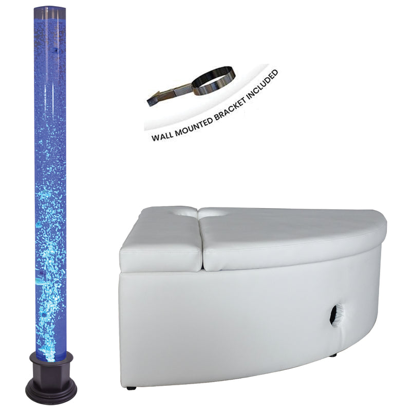 Corner Bubble Tube Kit (Incl. Large Tube, Padded Surround, Mirrors and Fibre Optics And Bracket), Learning SPACE