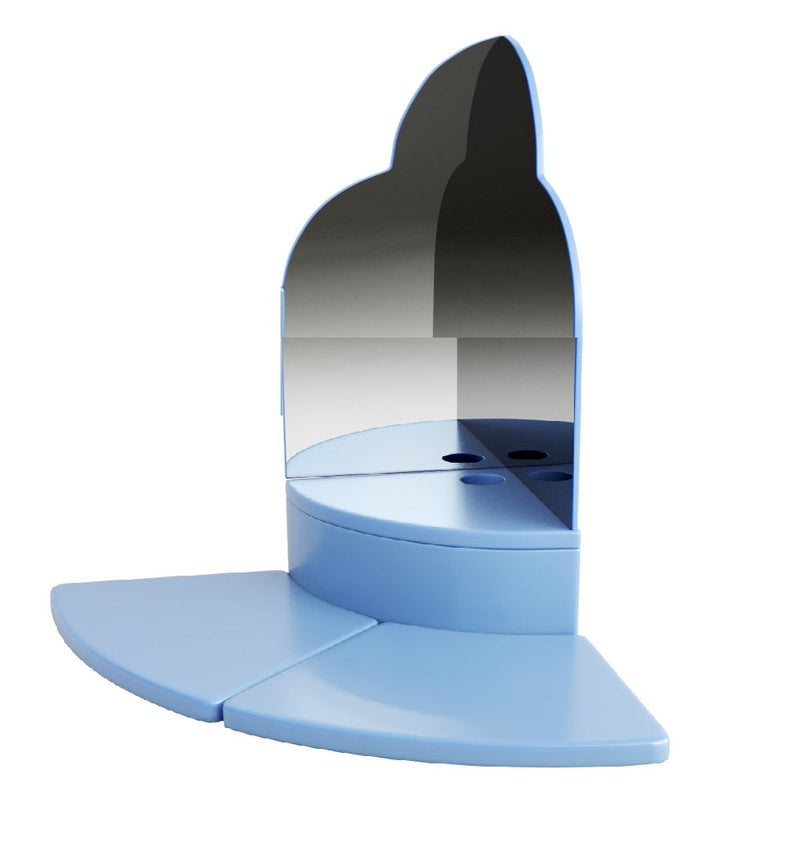 Corner Plinth with Mirrors and Floor Mats, Cloud Shape Learning SPACE