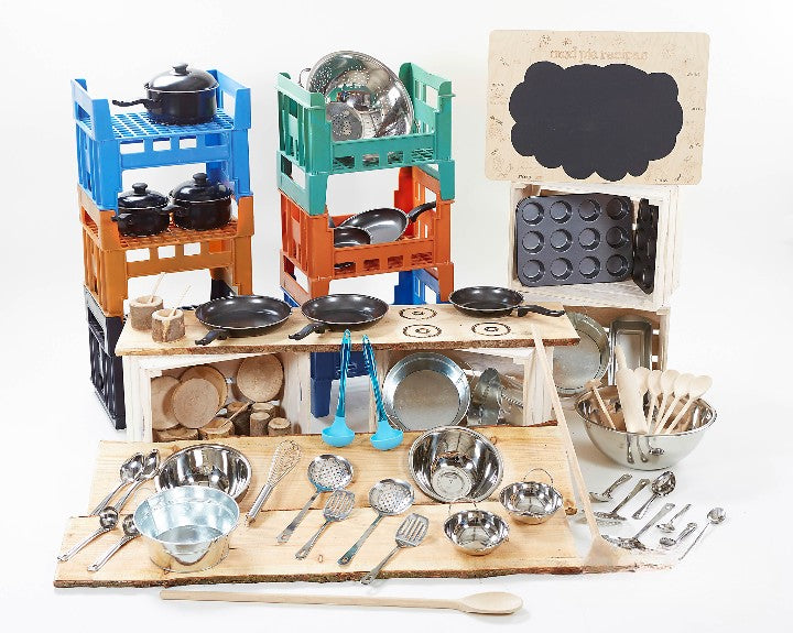 Cosy Complete Mud Pie Kit (65+Items)-Cosy Direct,Messy Play,Mud Kitchen-Learning SPACE
