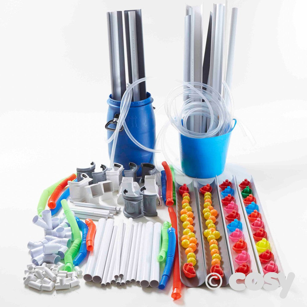 Cosy Complete Pipes And Guttering Mega Set (150+Items)-Cosy Direct,Learning Activity Kits-Learning SPACE