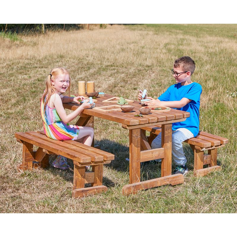 Beefy Table & Benches (3Pk)-Cosy Direct,Cosy Outdoor,Picnic Table,Table,Wooden Table-Learning SPACE