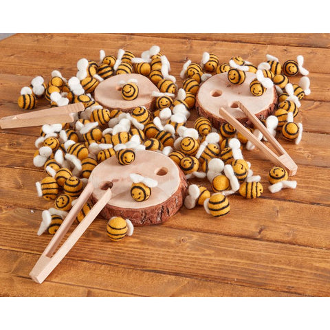 Count And Sort 100 Cosy Bees-Cosy Direct, Counting Numbers & Colour, Early Years Maths, Fine Motor Skills, Primary Maths, Small World, Stacking Toys & Sorting Toys-Learning SPACE