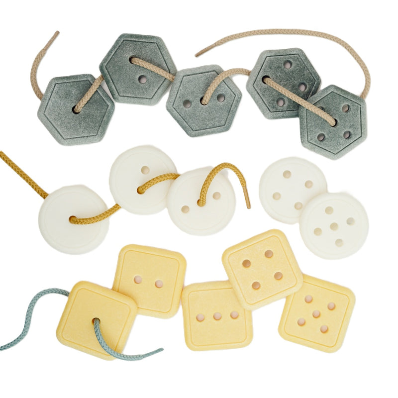 Count & Thread Stones, Sensory toy Learning SPACE