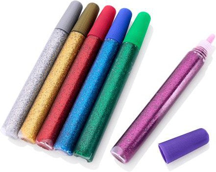 Crafty Bitz 6x15g Glitter Glue-Art Materials,Arts & Crafts,Crafty Bitz Craft Supplies,Early Arts & Crafts,Glitter,Glue,Messy Play,Primary Arts & Crafts,Seasons,Spring,Stock-Learning SPACE