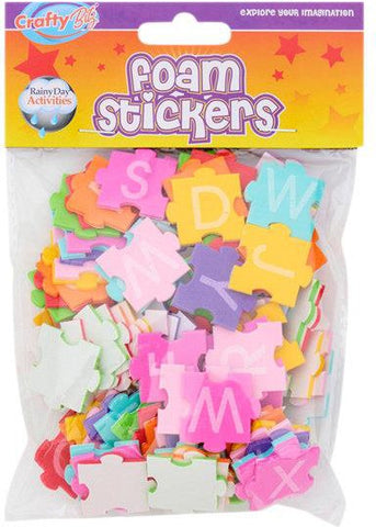 Crafty Bitz Foam Stickers Alphabet Puzzle Shapes-Art Materials,Arts & Crafts,Crafty Bitz Craft Supplies,Early Arts & Crafts,Gifts For 3-5 Years Old,Learning Difficulties,Primary Arts & Crafts,Seasons,Spring,Stock-Learning SPACE