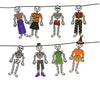 Crafty Bitz Halloween Skeleton Bunting-Arts & Crafts,Craft Activities & Kits,Crafty Bitz Craft Supplies,Early Arts & Crafts,Halloween,Primary Arts & Crafts,Seasons-Learning SPACE