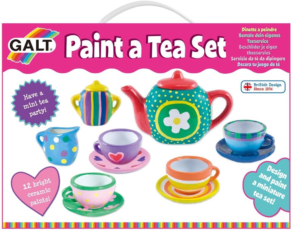 Crafty Cases - Paint a Tea Set-Arts & Crafts,Cerebral Palsy,Craft Activities & Kits,Galt,Learning Activity Kits,Messy Play,Paint,Painting Accessories,Primary Arts & Crafts,Stock-Learning SPACE