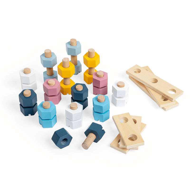 Crate of Wooden Nuts and Bolts, Learning SPACE