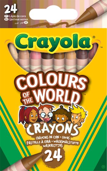 Crayola 24 Colours Of The World Crayons-Learning SPACE