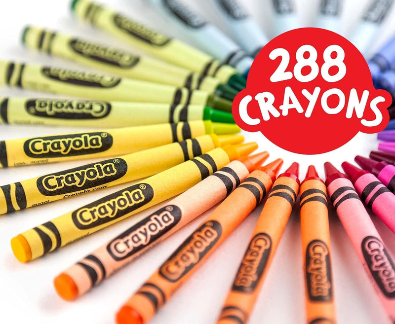 Crayola 264 -Piece Crayon Set – 72 Assorted Colours, Learning SPACE