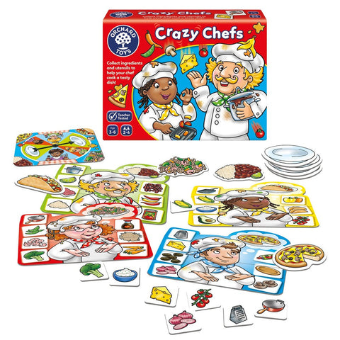 Crazy Chefs Game - Matching Game-Early years Games & Toys,Games & Toys,Gifts For 3-5 Years Old,Imaginative Play,Kitchens & Shops & School,Learning Activity Kits,Orchard Toys,Play Kitchen Accessories,Pretend play,Primary Games & Toys,Stock,Table Top & Family Games-Learning SPACE