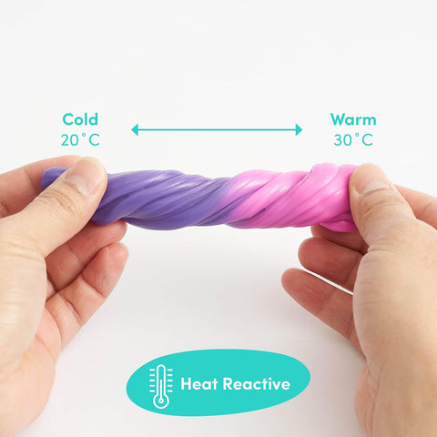 Crazy Colour Changing Putty 4 pack-ADD/ADHD,Calming & Anxiety,Cause & Effect Toys,Fine Motor Skills,Putty,Slime,Stress Relief,Toys for Anxiety,UV Reactive-Learning SPACE