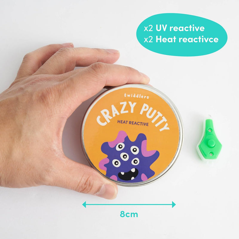 Crazy Colour Changing Putty 4 pack, Learning SPACE