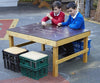 Creative KS1 Chalk Table for Outdoor Learning-Chalk,Classroom Table,Cosy Direct,Cosy Outdoor,Table,Wooden Table-Learning SPACE