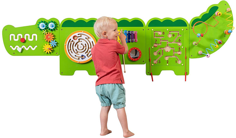 Crocodile Activity Wall Panel Toy, Musical Toys Learning SPACE