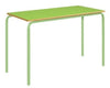 Crushed Bent Table: Colour Collection-Classroom Furniture, Classroom Table, Metalliform, Rectangular, Table, Wellbeing Furniture-1100x550-46cm (3-4 Years)-Tangy Green-Learning SPACE