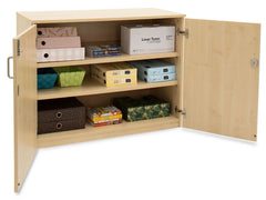 Cupboard with 2 Adjustable Shelves - Bubble Gum Range-Cupboards,Cupboards With Doors,Dropship,Wellbeing Furniture-Learning SPACE
