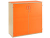 Cupboard with Doors - Bubble Gum Range-Cupboards & Cabinets-Cupboards, Cupboards With Doors, Wellbeing Furniture-Tangerine-Learning SPACE