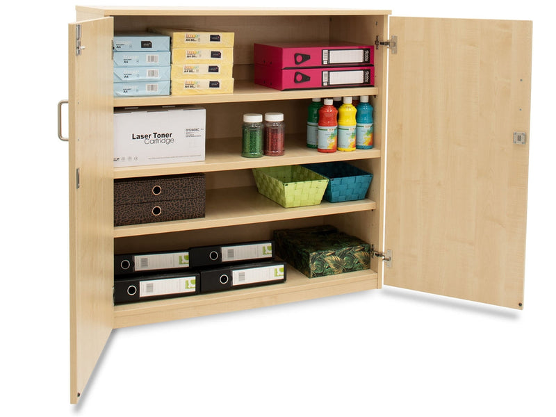 Cupboard with Doors - Maple or Beech, Maple Cupboards & Cabinets Learning SPACE