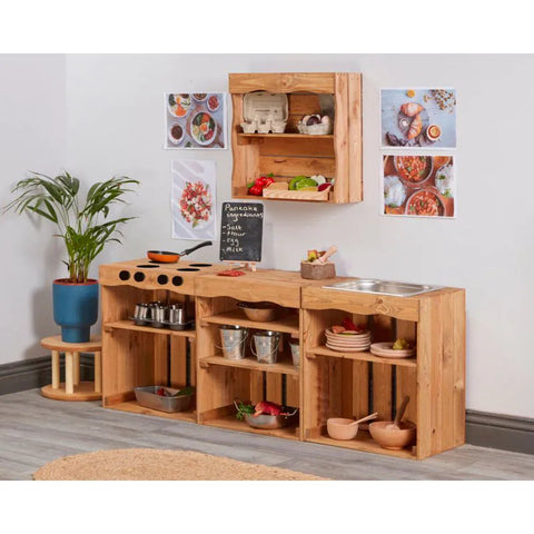 Curiosity Crate - Farmhouse Kitchen - Tall-Atelier,Furniture,Kitchens & Shops & School,Play Kitchen,Wellbeing Furniture-Learning SPACE