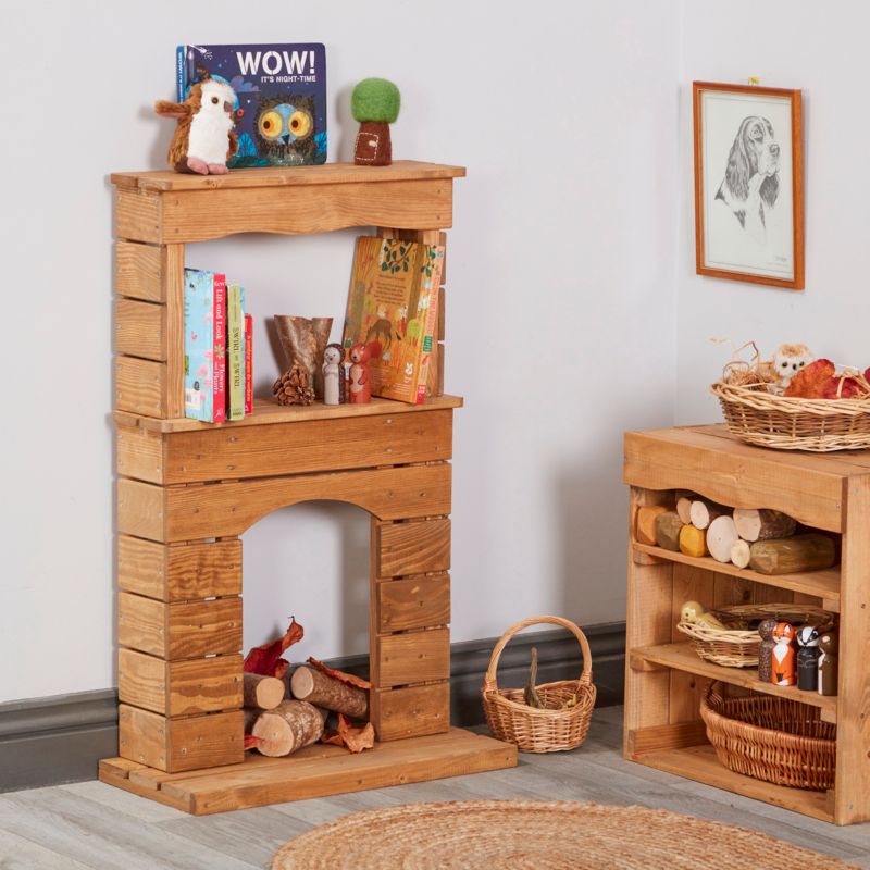 Curiosity Farm House Fire Place-Bookcases, Cosy Direct, Furniture, Pretend play-Learning SPACE