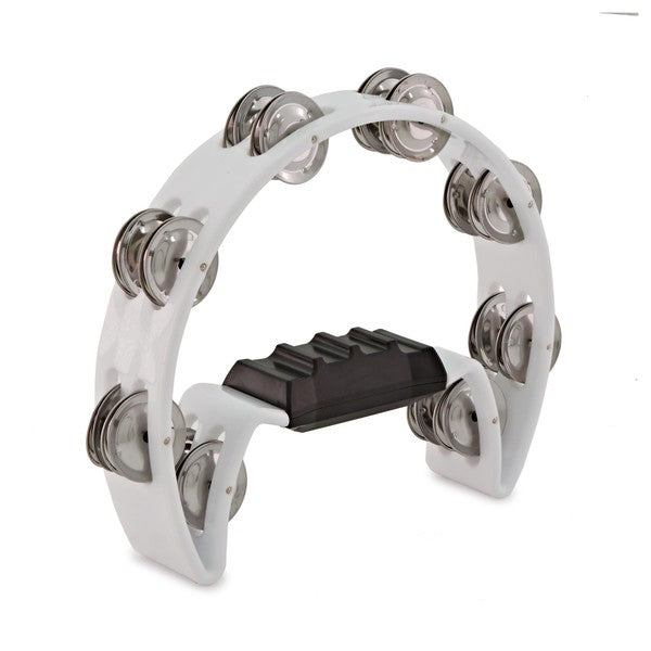D-Shaped Tambourine - White, Musical Instruments Learning SPACE