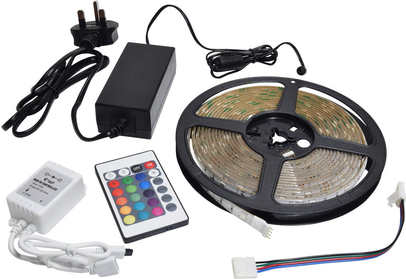 DIY LED Tape - 5m Multi Coloured Lighting, Learning SPACE