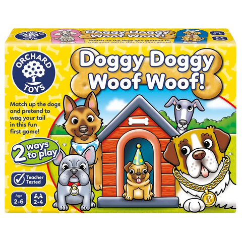 DOGGY DOGGY WOOF WOOF! Matching Game-Animals,Games & Toys,Gifts For 2-3 Years Old,Memory Pattern & Sequencing,Orchard Toys,Table Top & Family Games-Learning SPACE