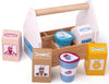Dairy Delivery - PlayFood-Bigjigs Toys,Gifts For 2-3 Years Old,Imaginative Play,Kitchens & Shops & School,Play Food,Role Play,Stock,Wooden Toys-Learning SPACE