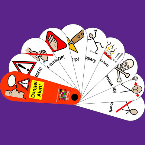 Danger Alert Fan-Calming & Anxiety,communication,Fans & Visual Prompts,Play Doctors,Primary Literacy,PSHE,Social Stories & Games & Social Skills,Transitions and Routines-Learning SPACE