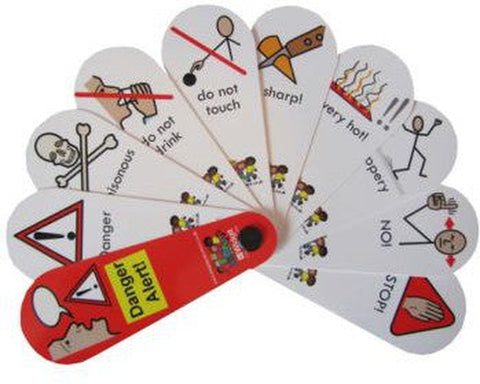 Danger Alert Fan-Calming & Anxiety,communication,Fans & Visual Prompts,Play Doctors,Primary Literacy,PSHE,Social Stories & Games & Social Skills,Transitions and Routines-Learning SPACE