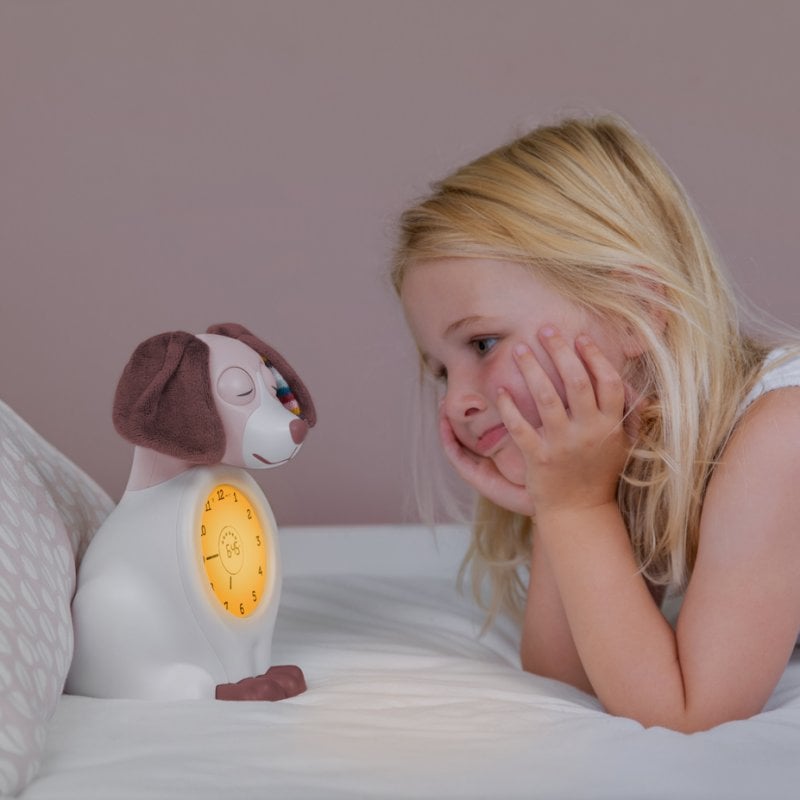 Davy The Dog - Sleep Trainer, Nightlight, Alarm Clock - Pink-Autism, Calmer Classrooms, Core Range, Helps With, Neuro Diversity, Planning And Daily Structure, PSHE, Schedules & Routines, Sleep Issues-Learning SPACE