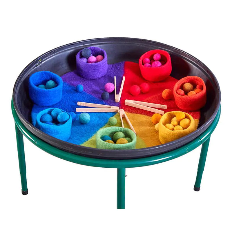 Deep Spot Tray & Felt Rainbow Resources Bundle, Learning SPACE