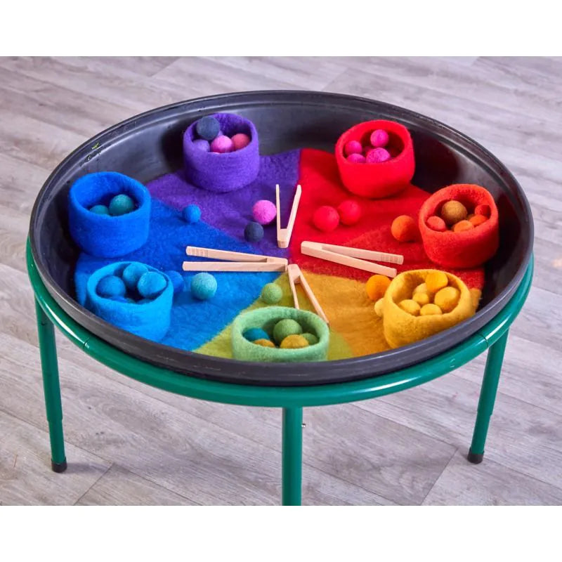 Deep Spot Tray & Felt Rainbow Resources Bundle, Learning SPACE