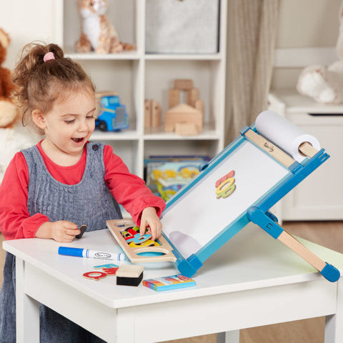 Deluxe Double Sided Tabletop Easel-Art Materials, Arts & Crafts, Baby Arts & Crafts, Drawing & Easels, Early Arts & Crafts, Games & Toys, Learn Alphabet & Phonics, Nurture Room, Painting Accessories, Primary Arts & Crafts, Primary Literacy, Stock-Learning SPACE