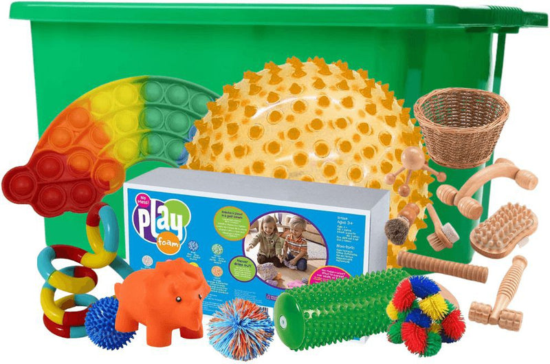 Deluxe Mobile Sensory Storage Unit with Complete Sensory Box Sets, Learning SPACE