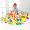 Deluxe Tasty Treats Play Set - 115 Toy Food Pieces-Calmer Classrooms, Feeding Skills, Gifts For 2-3 Years Old, Helps With, Imaginative Play, Kidkraft Toys, Kitchens & Shops & School, Play Food, Stock-Learning SPACE