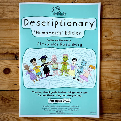 Descriptionary - Creative Writing & Storytelling Aid-Early Years Literacy,Eco Friendly,Learn Alphabet & Phonics,Primary Literacy,Specialised Books,Stock-Learning SPACE