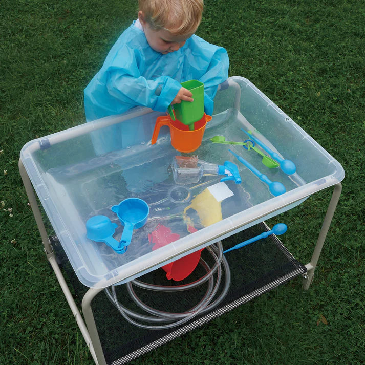 Desk Top Water Tray Stand with Clear Water Activity Tray, Learning SPACE