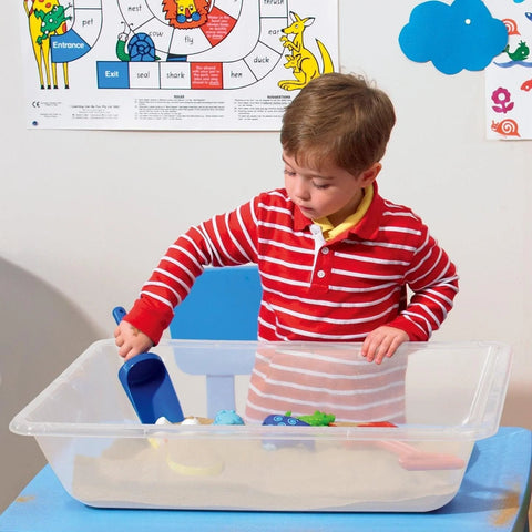 Desk Top Water Tray - Translucent-Baby Bath. Water & Sand Toys, Outdoor Sand & Water Play, Sand & Water, Trays, Water & Sand Toys-66090-Learning SPACE