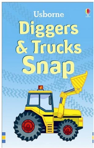 Diggers & Trucks Snap Cards-Early Years Maths,Maths,Memory Pattern & Sequencing,Primary Maths,Primary Travel Games & Toys,Stock,Usborne Books-Learning SPACE