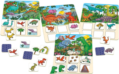 Dinosaur Lotto Game-Dinosaurs. Castles & Pirates, Early years Games & Toys, Early Years Maths, Imaginative Play, Maths, Maths Toys, Memory Pattern & Sequencing, Orchard Toys, Primary Games & Toys, Primary Maths, Stock, Table Top & Family Games-Learning SPACE