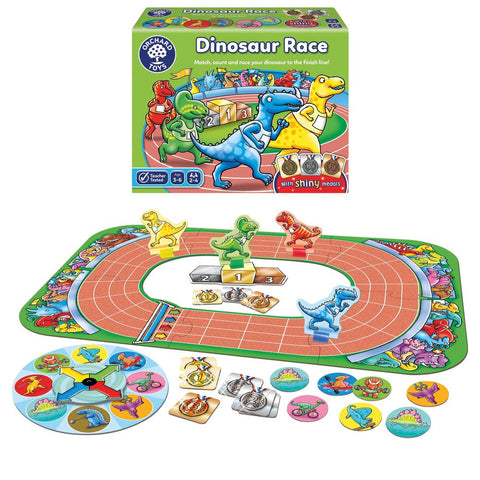 Dinosaur Race Game-Counting Numbers & Colour,Dinosaurs. Castles & Pirates,Early years Games & Toys,Early Years Maths,Games & Toys,Imaginative Play,Maths,Orchard Toys,Primary Games & Toys,Primary Maths-Learning SPACE