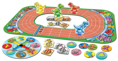 Dinosaur Race Game-Counting Numbers & Colour,Dinosaurs. Castles & Pirates,Early years Games & Toys,Early Years Maths,Games & Toys,Imaginative Play,Maths,Orchard Toys,Primary Games & Toys,Primary Maths-Learning SPACE