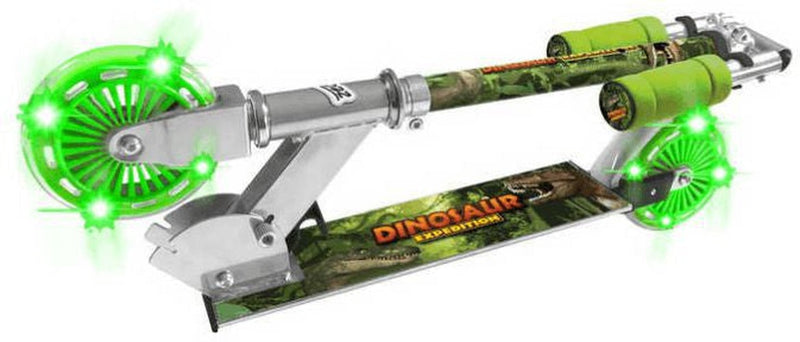 Dinosaur Scooter with 2 Light Up Wheels, Learning SPACE