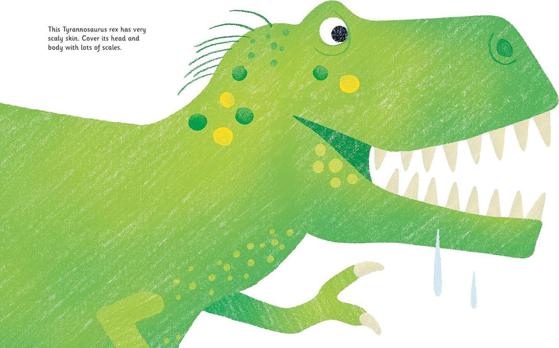 Dinosaurs Fingerprint Art - Activity Book, Learning SPACE
