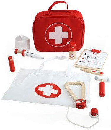 Doctors Kit - Pretend Play-Pretend Play-Bigjigs Toys, Dress Up Costumes & Masks, Fire. Police & Hospital, Gifts For 2-3 Years Old, Imaginative Play, Role Play, Stock-Learning SPACE