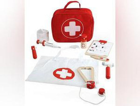 Doctors Kit - Pretend Play-Pretend Play-Bigjigs Toys, Dress Up Costumes & Masks, Fire. Police & Hospital, Gifts For 2-3 Years Old, Imaginative Play, Role Play, Stock-Learning SPACE